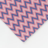 Couverture Polaire Violet et nuances de rose chevron (Coin)