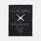 Couverture Polaire Violet Fibro Lupus Spoonie Sensibilisation À Parti (Devant)