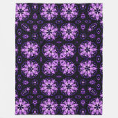 Couverture Polaire Violet Flame Spirit Mandala Quilt Motif (Devant)