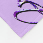 Couverture Polaire Violet Floral Violet, (Coin)