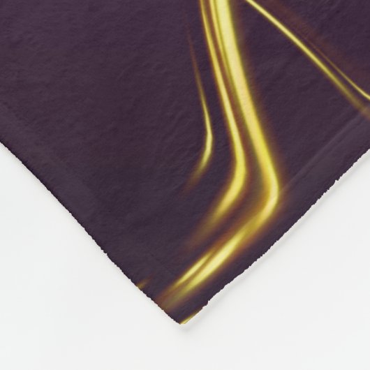 Couverture Polaire violet, lilas, or, or, vibes, abstrait, (Coin)