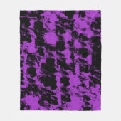 Couverture Polaire Violet Noir (Devant)