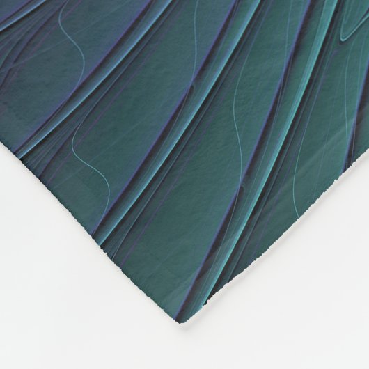 Couverture Polaire Violet rencontre Turquoise moderne art fractal abs (Coin)