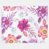 Couverture Polaire Violet rose (Devant (Horizontal))