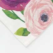 Couverture Polaire Violet rose rose flou Rose Twin Milestone Baby (Coin)