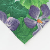 Couverture Polaire Violettes en verre de mer bleu (Coin)