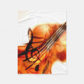 Couverture Polaire Violon Art Abstrait (Devant)