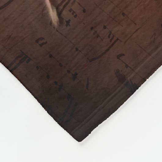 Couverture Polaire Violon Vintage peint (Coin)