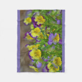 Couverture Polaire Violons Violets Et Jaunes (Devant)