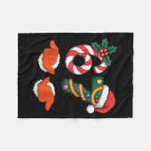 Couverture Polaire Viral 67 Candy Canes Christmas Tree With Hand Holi (Devant (Horizontal))