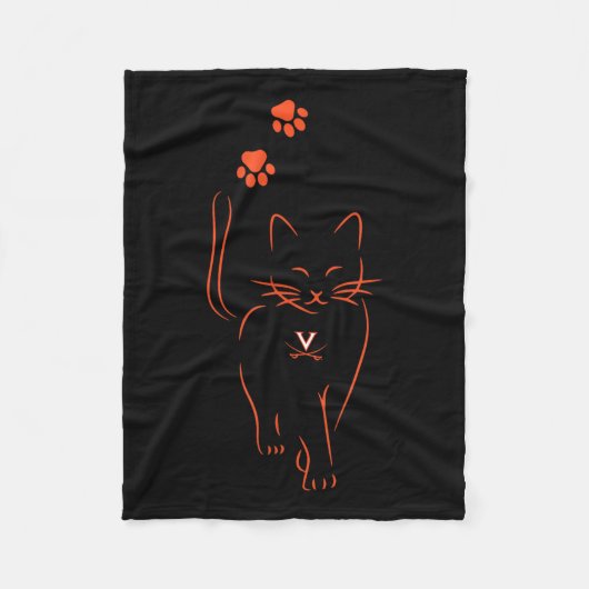Couverture Polaire Virginia Cavaliers Licence d'impression Uni-adulte (Devant)