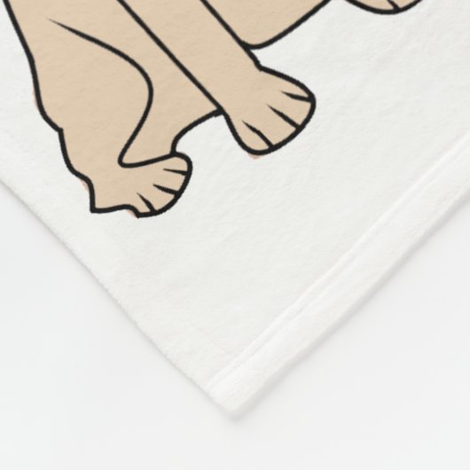 Couverture Polaire Virginia Wright Amoureux des chiens personnalisé (Coin)