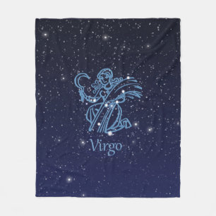 Couverture Polaire Virgo Constellation and Zodiac Sign with Stars
