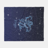 Couverture Polaire Virgo Constellation and Zodiac Sign with Stars (Devant (Horizontal))