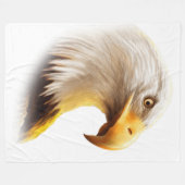 Couverture Polaire Visage d'aigle (Devant (Horizontal))