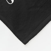 Couverture Polaire Visage de chat noir et blanc (Coin)