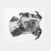 Couverture Polaire Visage de chien Pitbull (Devant (Horizontal))