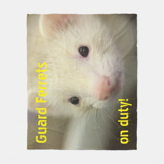 Couverture Polaire Visage de furet (Devant)