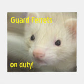 Couverture Polaire Visage de furet (Devant (Horizontal))