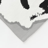 Couverture Polaire Visage de l'ours de panda géant (Coin)