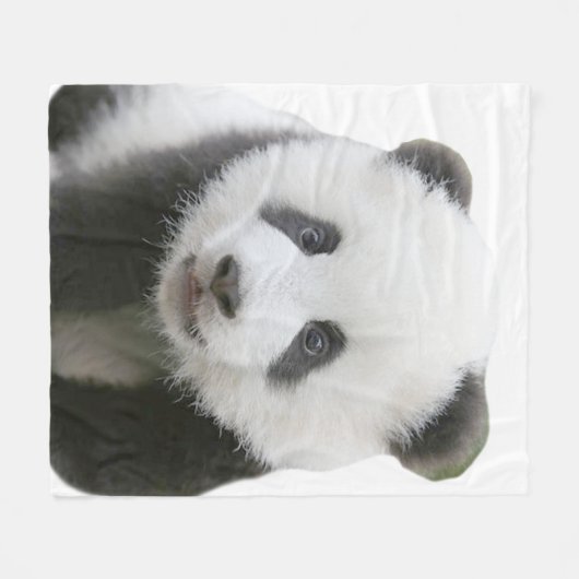 Couverture Polaire Visage de panda (Devant (Horizontal))