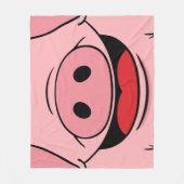 Couverture Polaire Visage de porc (Devant)