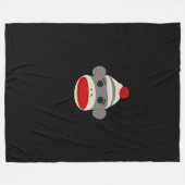 Couverture Polaire Visage de singe de chaussette (Devant (Horizontal))