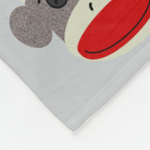 Couverture Polaire Visage de singe de chaussette (Coin)