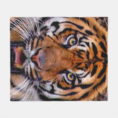 Couverture Polaire visage de tigre (Devant (Horizontal))