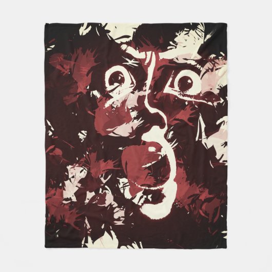 Couverture Polaire visage éffrayant (Devant)