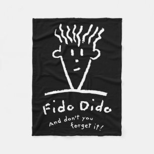Couverture Polaire Visage Fido Dido N'oublie pas