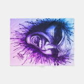 Couverture Polaire Visage hurlant (Devant (Horizontal))