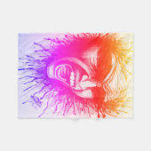 Couverture Polaire Visage hurlant (Devant (Horizontal))