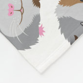 Couverture Polaire visage mignon de cobaye (Coin)