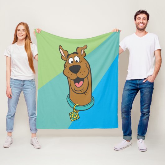 Couverture Polaire Visage souriant Scooby-Doo (En situation)