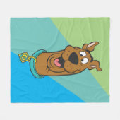 Couverture Polaire Visage souriant Scooby-Doo (Devant (Horizontal))