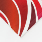 Couverture Polaire Vitrail rouge Abstrait (Coin)
