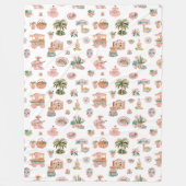 Couverture Polaire Viva México | Cute Illustré Mexicain Thème (Devant)