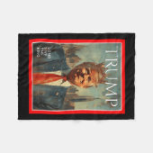 Couverture Polaire Vive Le Roi Trump (Devant (Horizontal))