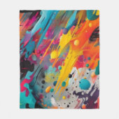 Couverture Polaire Vivid Chaos Splash Graffiti (Devant)