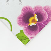 Couverture Polaire Vivid fleurs de pansement (Coin)