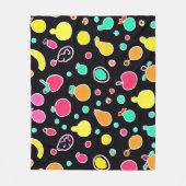 Couverture Polaire Vivid Neon Motif fruité (Devant)