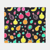 Couverture Polaire Vivid Neon Motif fruité (Devant (Horizontal))