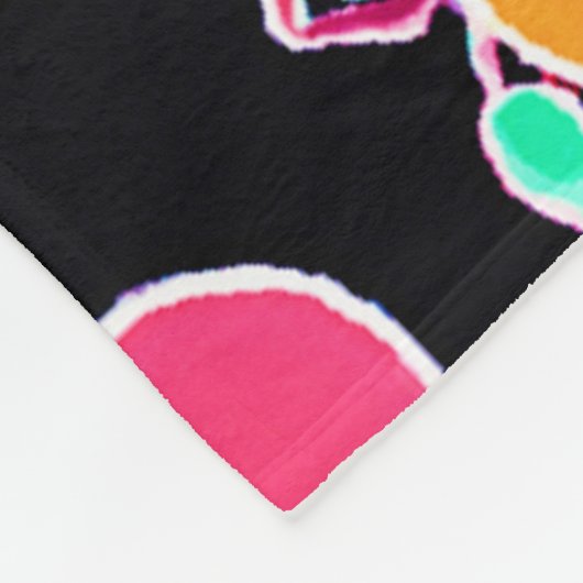 Couverture Polaire Vivid Neon Motif fruité (Coin)