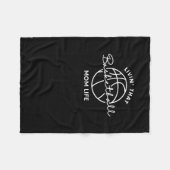 Couverture Polaire Vivre cette maman de basket-ball (Devant (Horizontal))