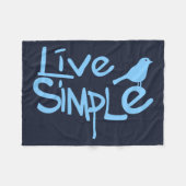 Couverture Polaire Vivre Simplement (Devant (Horizontal))