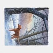 Couverture Polaire Vizla Laisser neiger Noël (Devant (Horizontal))