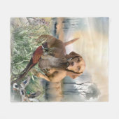 Couverture Polaire Vizsla, Art (Devant (Horizontal))
