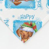 Couverture Polaire Vizsla de Noël (Coin)
