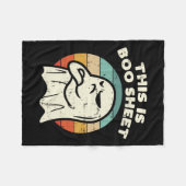 Couverture Polaire Voici Bosheet Ghost Retro Halloween Costume Me (Devant (Horizontal))